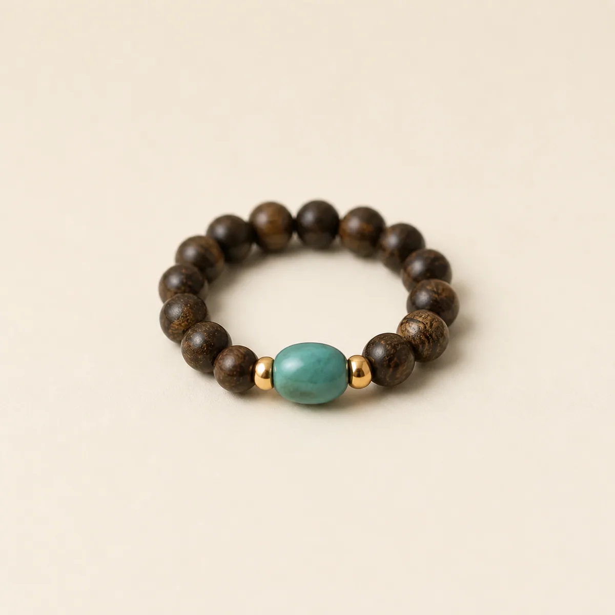 Agarwood & Turquoise Ring — photo 1 of 1